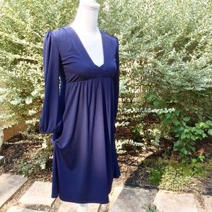 Aqua brand, Bloomingdale's navy blue dress